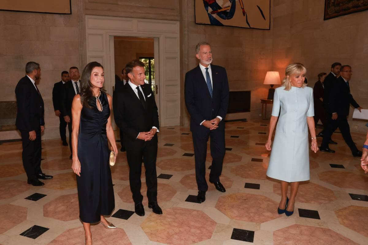 Les looks de la reine Letizia et de Brigitte Macron lors de leur dernière rencontre à Madrid