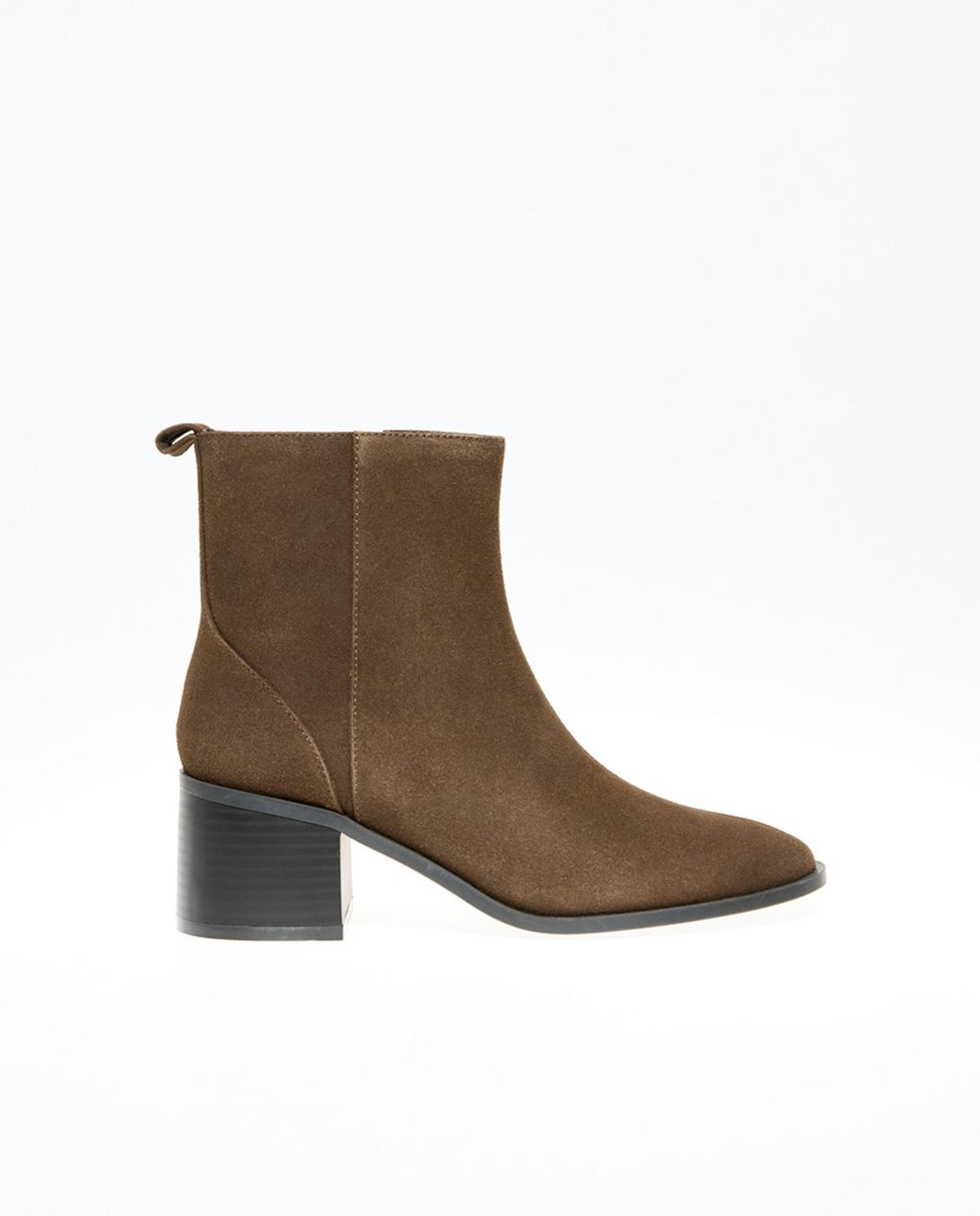 Bottines à talons marron
