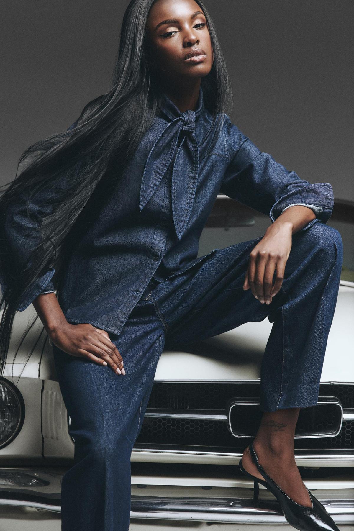 Ensemble chemise et pantalon en jean