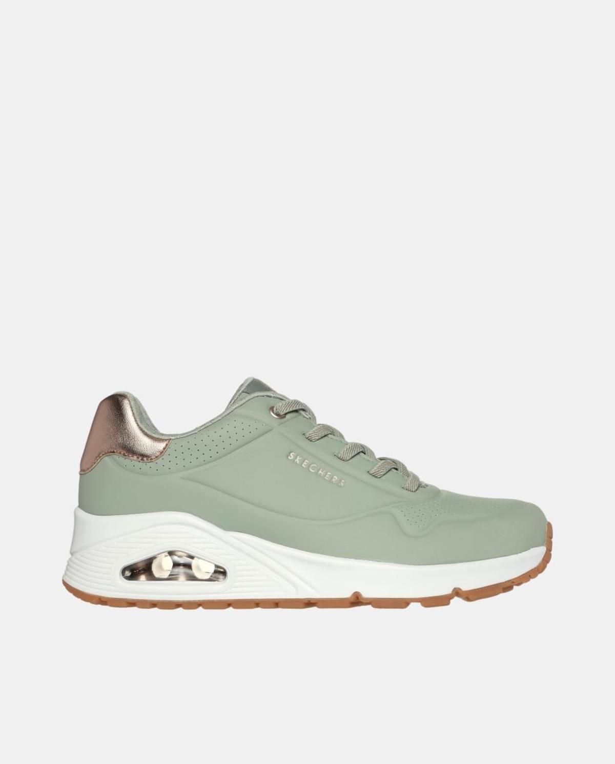 Baskets compensées Skechers vertes