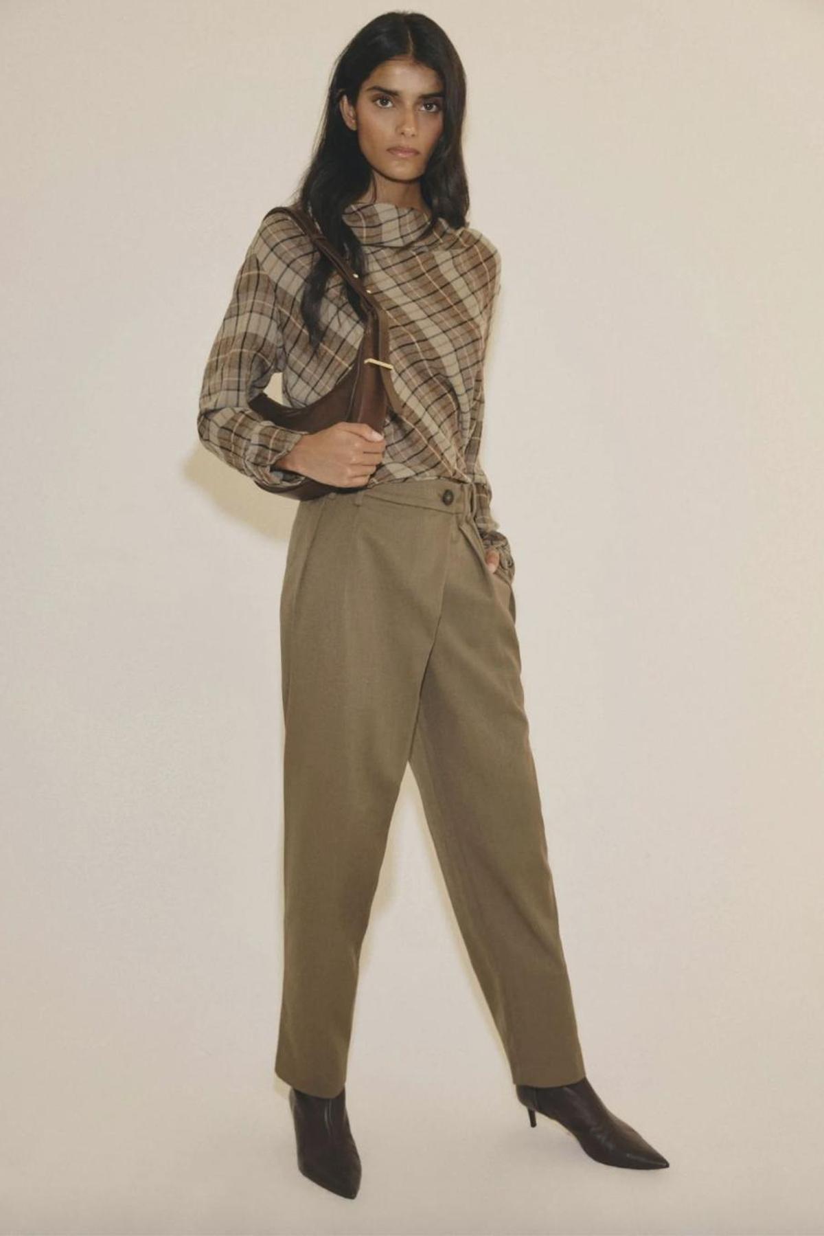 Pantalon de costume kaki