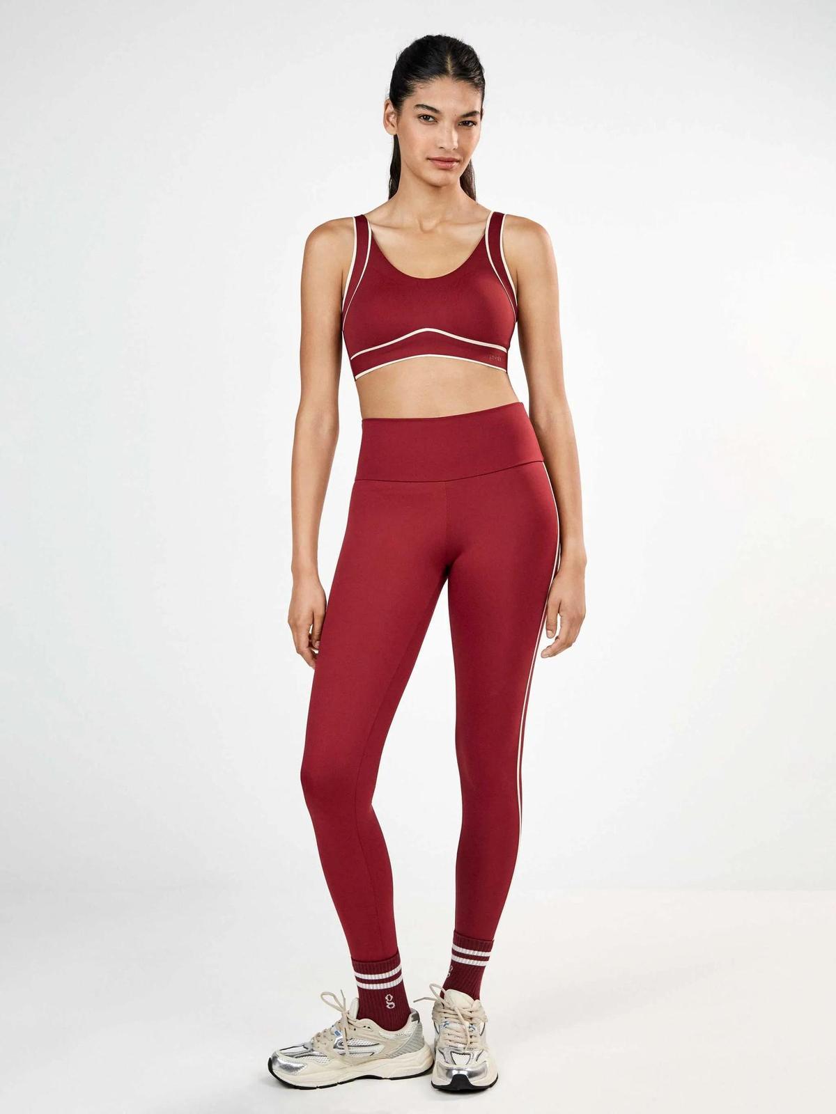 Ensemble de sport legging bordeaux