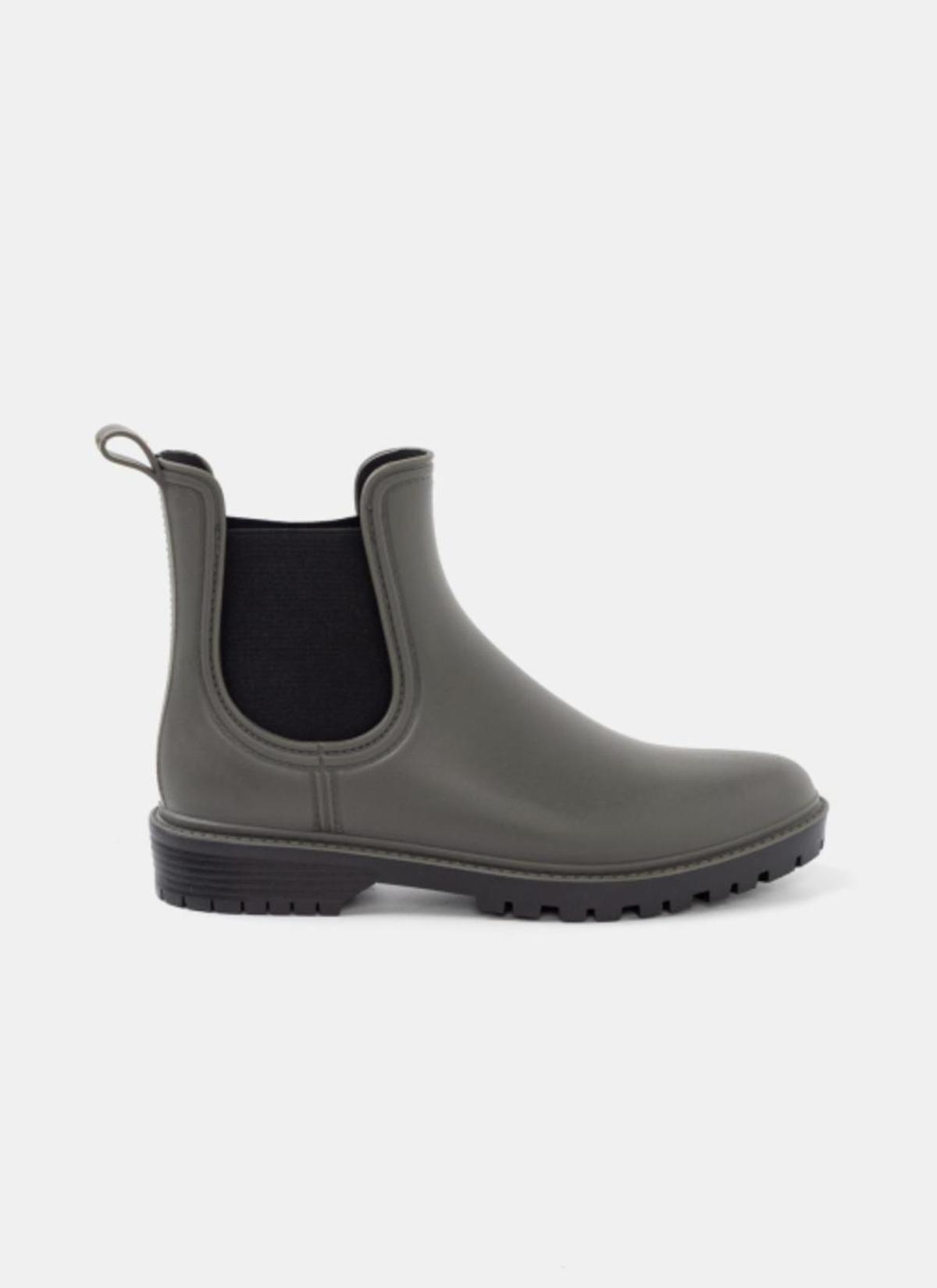 Bottines Chelsea imperméables kaki