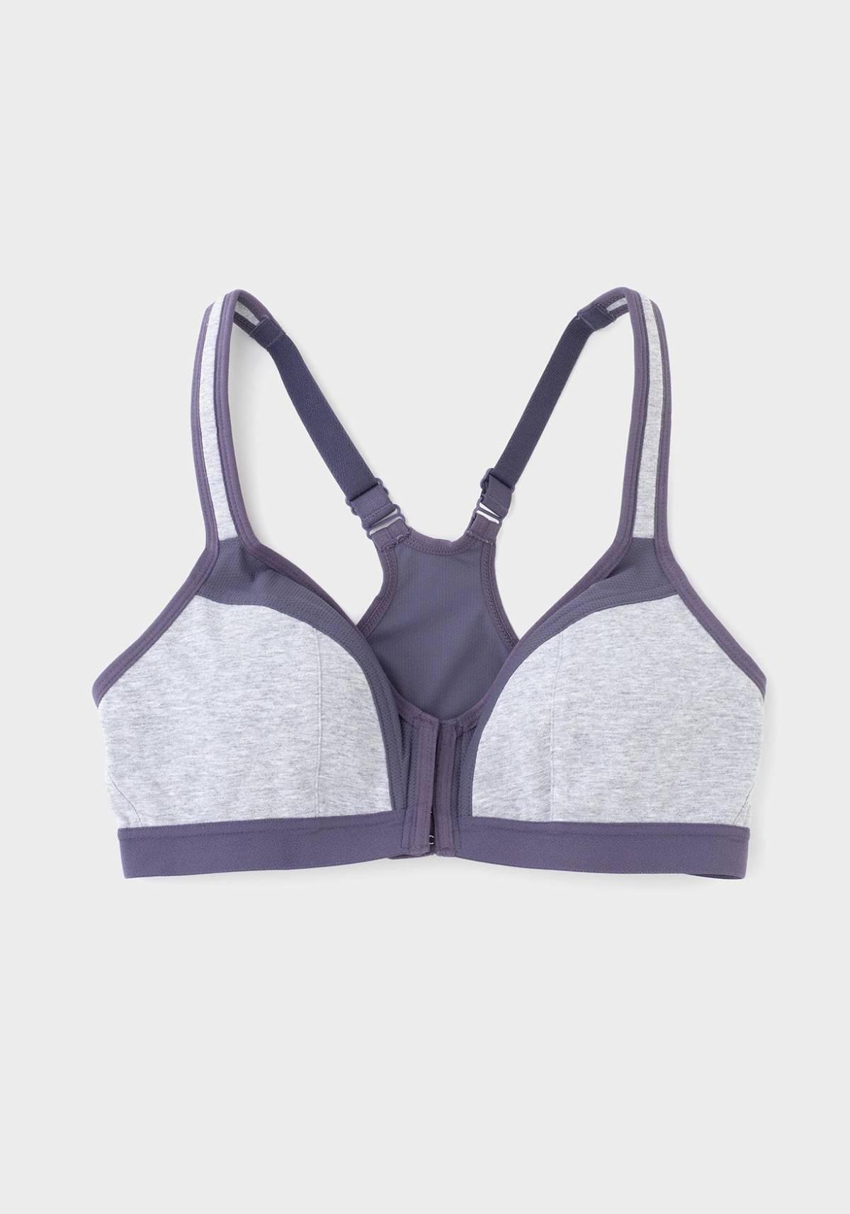 Soutien-gorge de sport à fermeture sur le devant