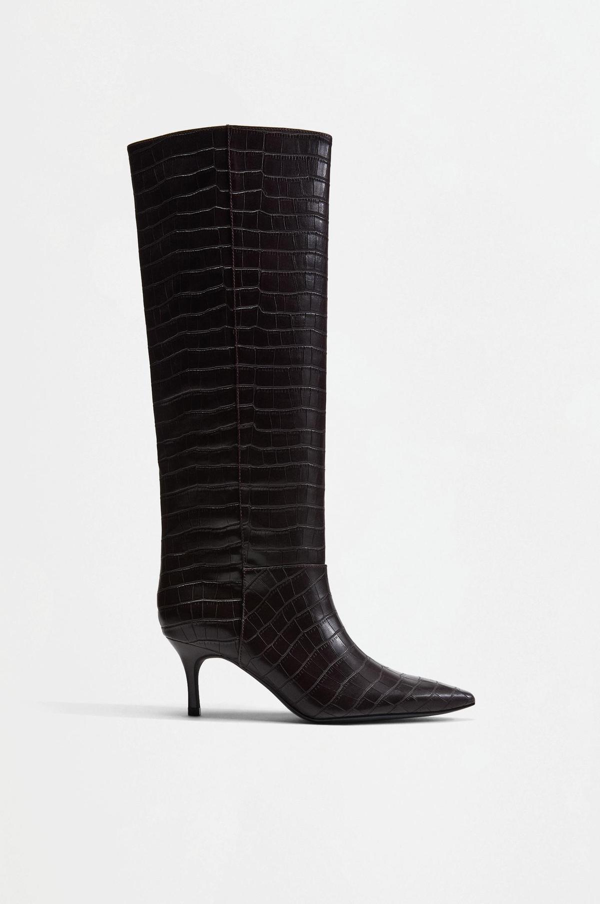Bottes hautes effet coco