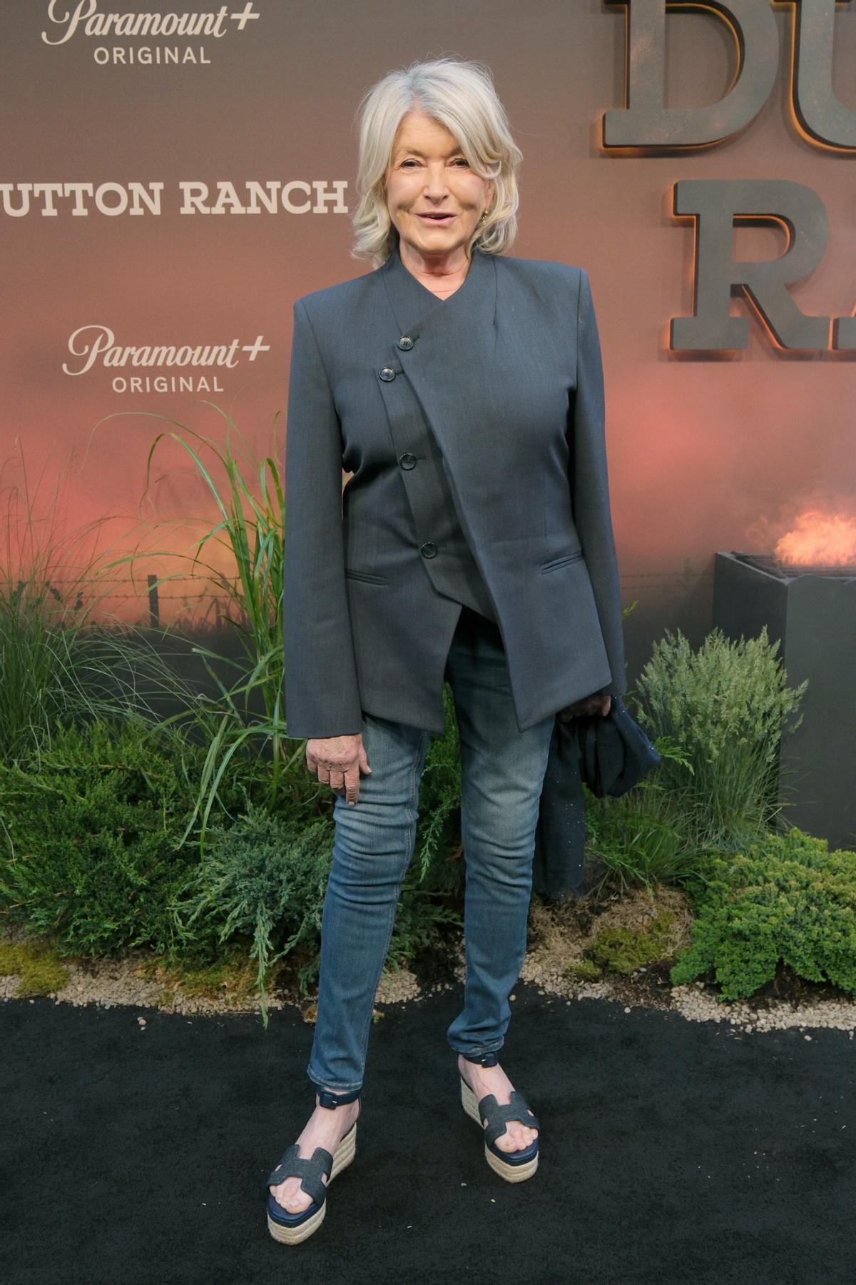 Martha Stewart à la première de la série Paramount « Dutton Ranch ».
