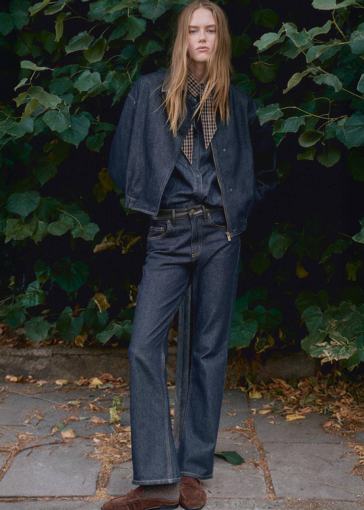 Ensemble bomber en jean et jean