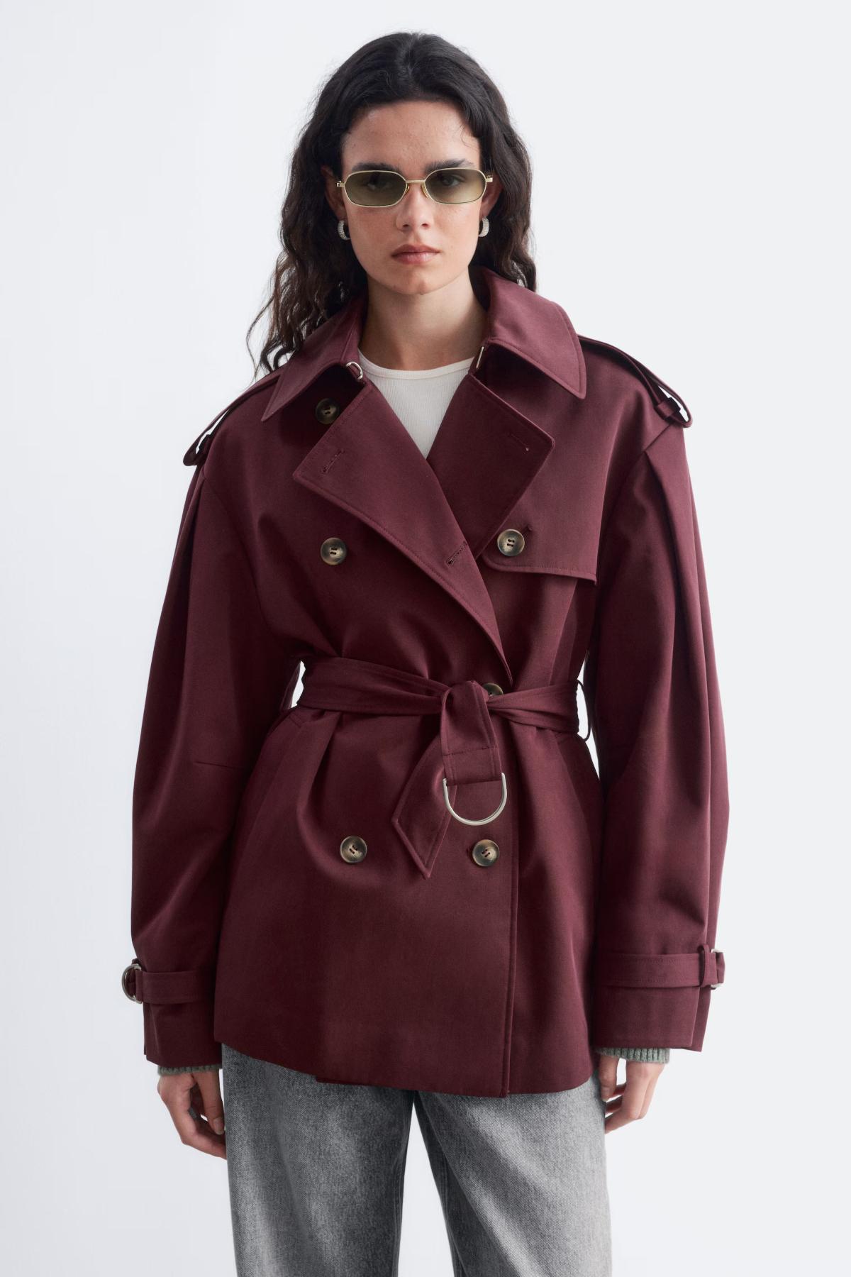 H&M - Trench court ceinturé