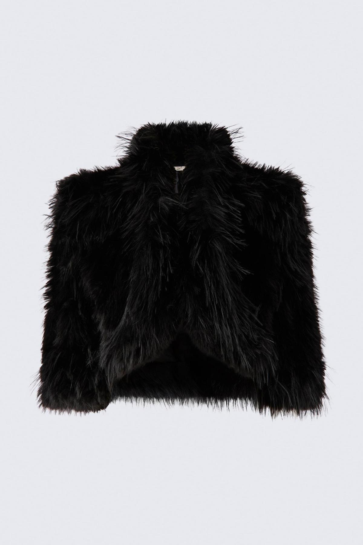 Veste effet fourrure