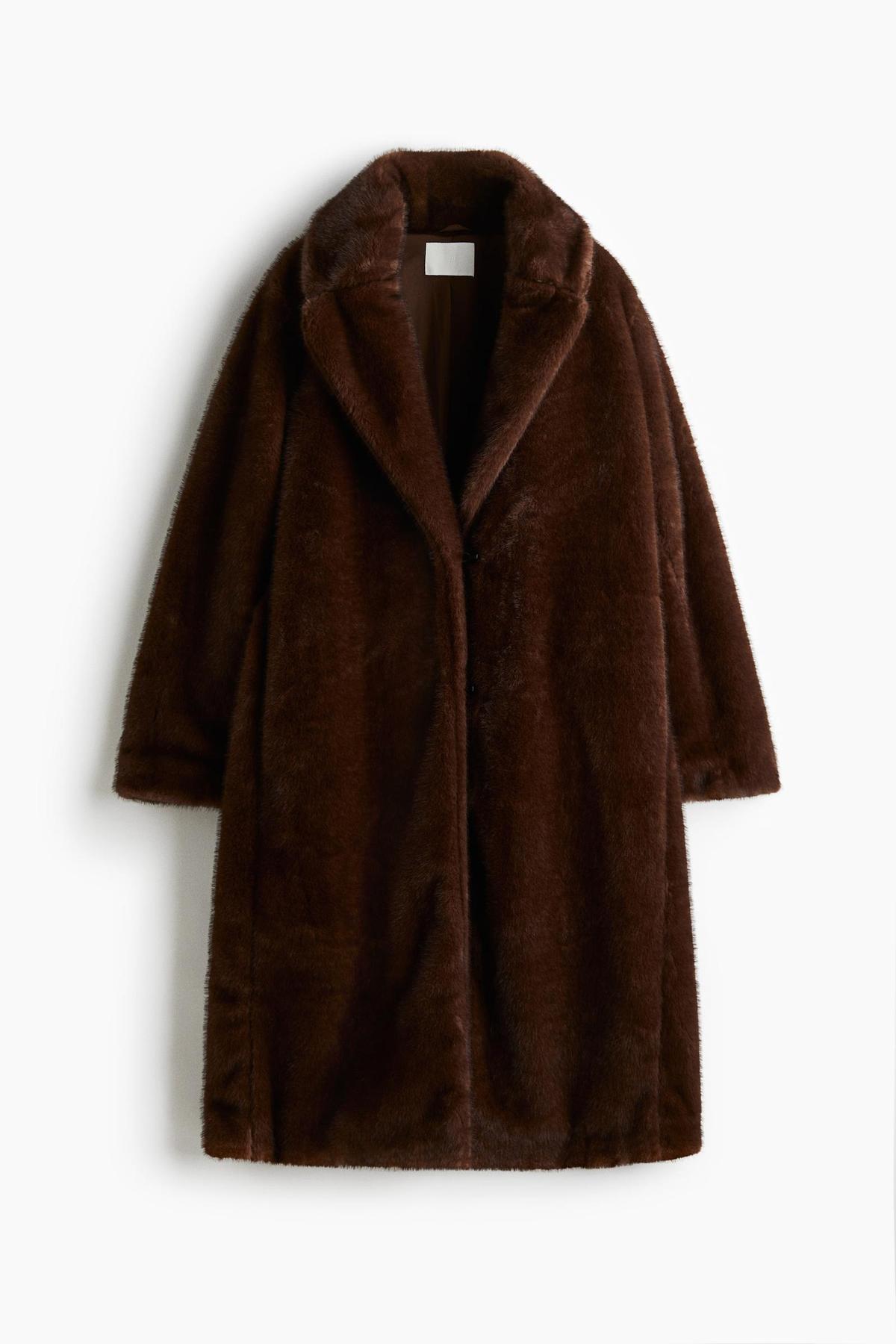 Manteau mi-long en fourrure