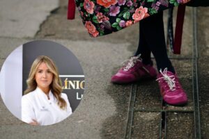 Lucía Nebot, podologue : « Je sais que beaucoup de gens trouveront cela étrange, mais les Golden Goose sont une très bonne option en raison de leur bout large et de leur légère chute. Si je devais choisir un modèle, ce serait le Golden Goose Ball Star »
